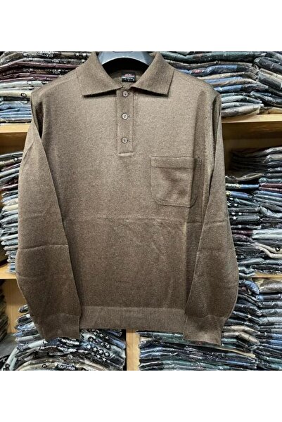 Yakalaa سترة تريكو سادة بياقة بولو للرجال