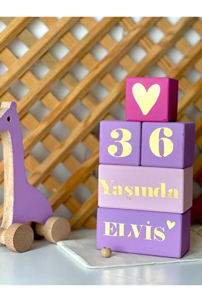mogokids Renkli bebek anı küpü isimli renkli set 5parça