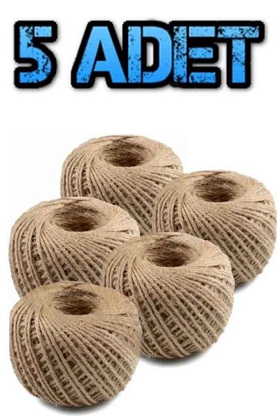zanfagroup 5 Pieces of Jute Floss Straw - 100 Meters