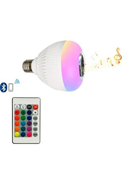 kar-bul Akıllı-bluetooth Hoparlörlü-rgb Müzikli Led Disco Ampul (KUMANDA DAHİL)
