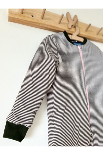 KEY KIDS Khaki Thin Striped Cotton Children's Sleeping Bag