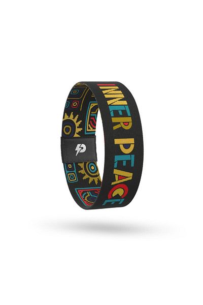 SPIQE Inner Peace - Recycled Unisex Elastic Printed Bracelet and Reminder Card