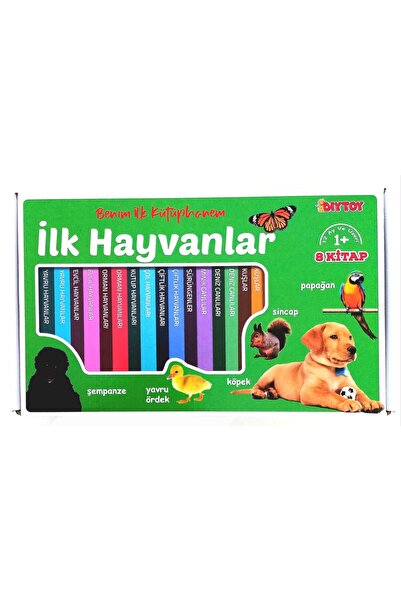 Diytoy BENİM İLK KÜTÜPHANEM İLK HAYVANLAR EĞİTİCİ AKTİVİTE OYUNCAKLARI KİTAPL...