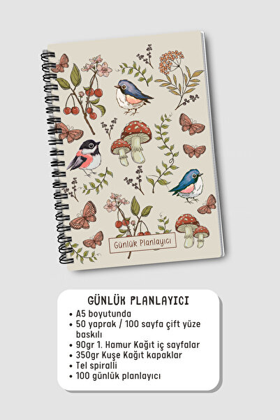 Eldesen Tasarım Planning Set of 3, Daily Planner, Weekly Planner, To-Do List, Academic Agenda