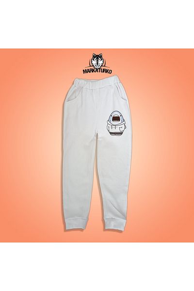 MarkaTurko Παιδική φόρμα με στάμπα καρχαρία unisex Special Design Cotton 606-B136