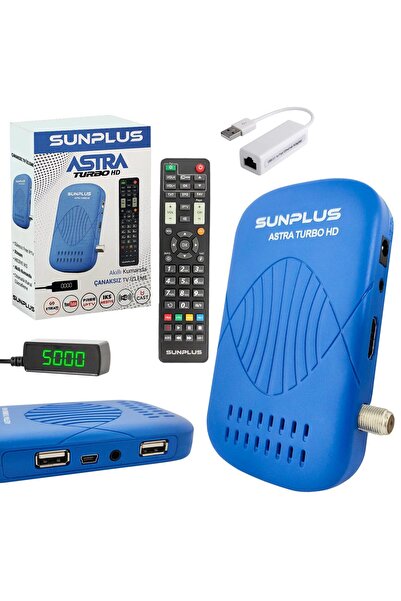LAMFER UYDU ALICI MİNİ FULL HD YOUTUBE UCAST ETHERNET SUNPLUS ASTRA TURBO HD ...