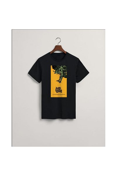 MarkaTurko Μπλουζάκι Alice In Chains Μαύρο βαμβακερό χτενισμένο μπλουζάκι ειδικής σχεδίασης 2804-82