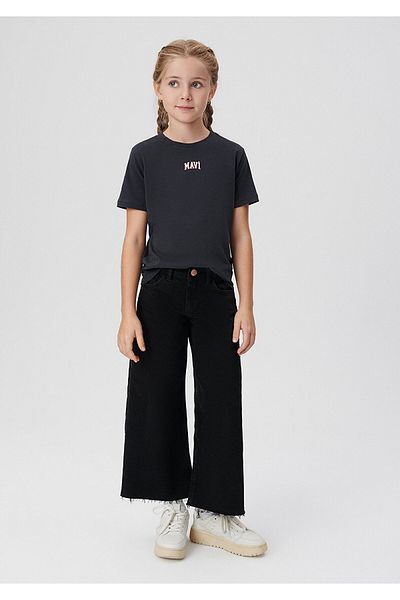 Mavi Graues T-Shirt mit Istanbul-Aufdruck, reguläre Passform / normaler Schnitt 7610122-70087
