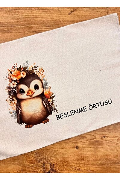 HCG TASARIM Kalemlik Dünyası Beslenme Örtüsü Penguen Baskı Leke Tutmaz Dertsi...