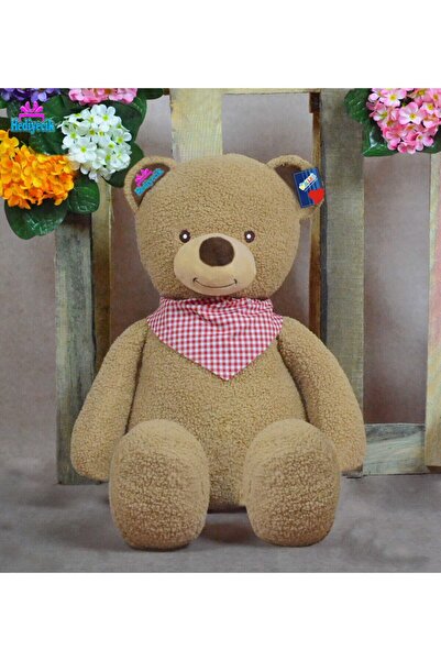 Cute Sleeping Friend Plush Teddy Bear with Scarf Coffee 55cm