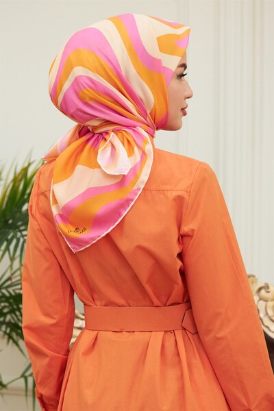 İpekhan Βαμβακερό κασκόλ - Twist Pattern - Ihe1100-02