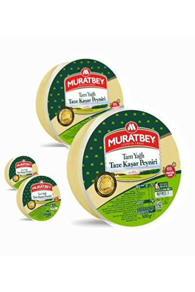 Muratbey Tam Yağlı Taze Kaşar Peyniri ( 4 x 300gr ) = 1200 gr