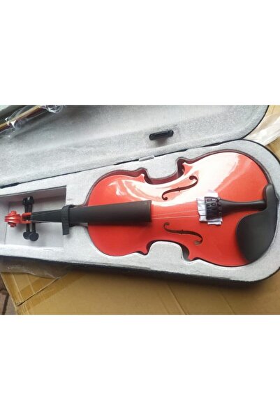 VALERIA Kırmızı Renk Vl001-44rd Tam Boy Keman Seti-kılıf-yay-reçine Dahil