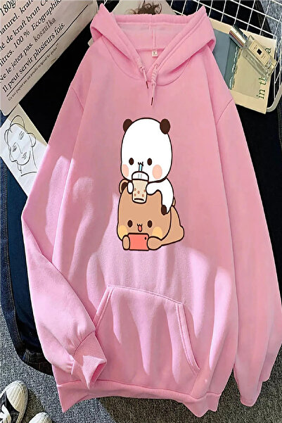Gofeel Y2k Tech Bubu Dudu Sweet Kavaii Detaljan Oversize Unisex Ružičasti Dre...