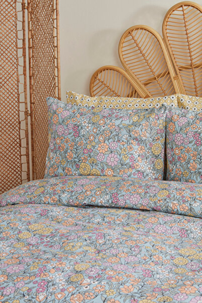 Sarah Anderson Emma Double Duvet Cover Blue