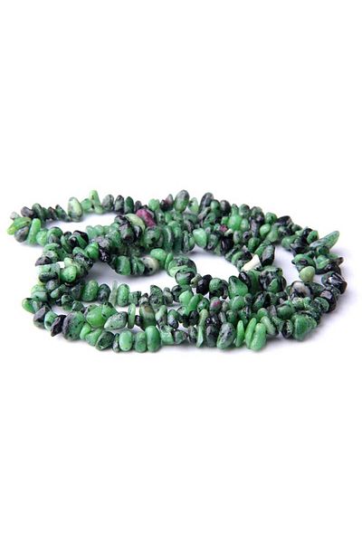 platin hediyelik Broken Anyolite / Rubin String Natural Stone (1 piece)