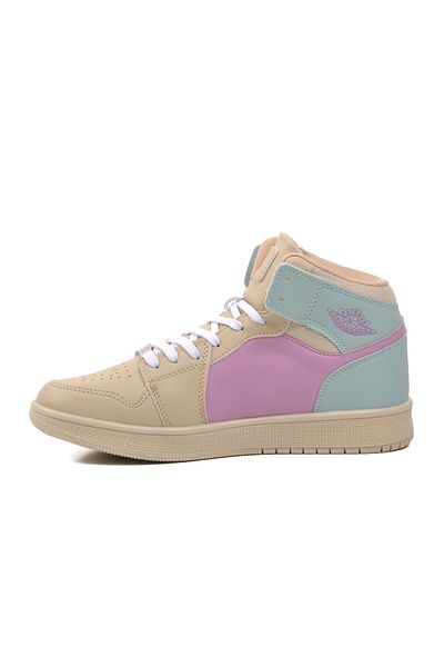 WALKWAY Sloga Hi Μπεζ-Λιλά-Πράσινο Unisex Hi Sneaker