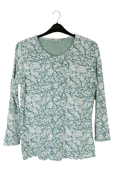 FLAŞ Women's Plus Size Patterned Crew Neck Blouse 3133