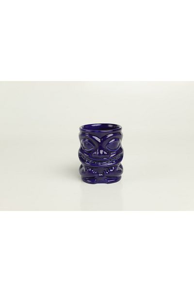 ARVALE Tiki Cocktail and Soft Drink Cup with Handle 350 ml Cobalt Mug (Navy Blue) B3