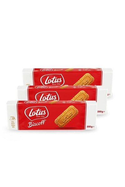 Lotus Biskoff Caramelized - 250g X 3 Pieces Biscuits