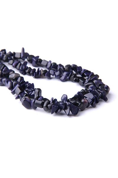 platin hediyelik Broken Dark Blue Star String Natural Stone (1 piece)