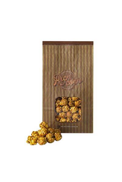 Rich Corn Gurme Patlamış Mısırları, Karamelli Popcorn, Orta Organik Paket 200gr