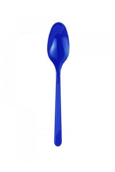 Kazanabil 25-Piece Disposable Picknics and Party Spoon Navy Blue