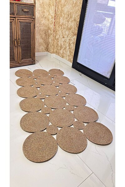 BHR Creative Special Design Jute Rug Runner - Rectangular Model Mat