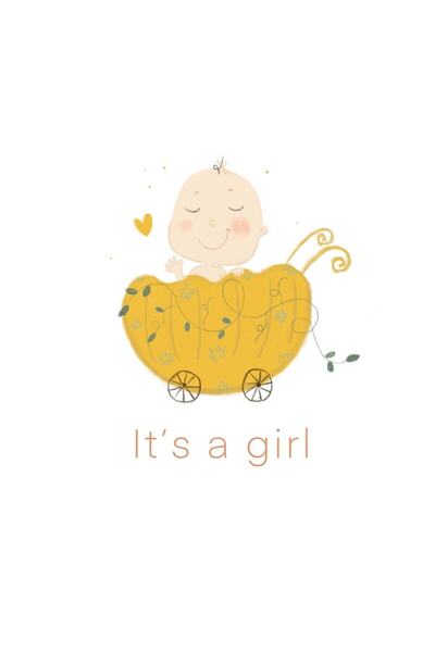 Mundo Shop Konsept Tebrik Kartı - It's A Girl