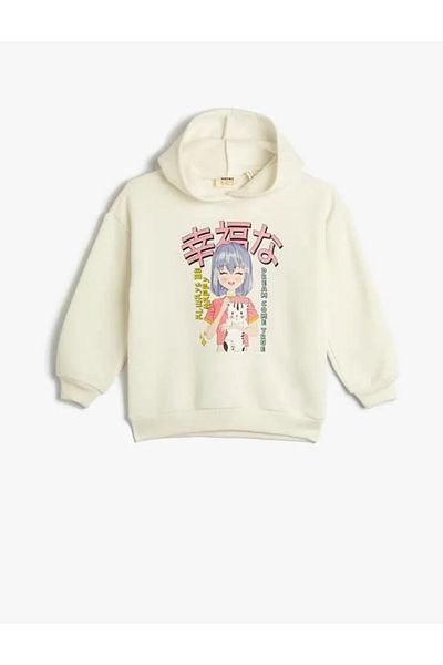 Koton 4wkg10062ak Girl Sweat Ecru