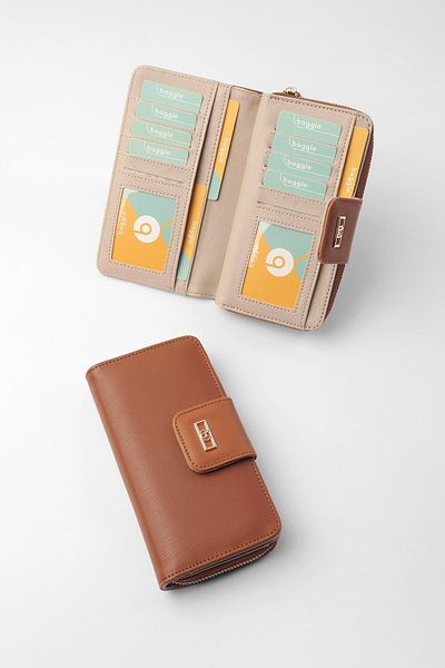 Baggle Women's Wallet - Stylish and Functional - 232kc101 - Tan/mink