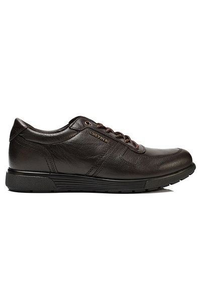 Greyder Ανδρικά παπούτσια Comfort από γνήσιο καφέ καφέ GRY-3K1FA10201