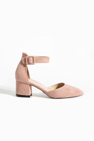 Güllü Shoes Pantofi de femeie din piele întoarsă uscata de trandafiri Rochie de seara pantofi de mireasa cu toc gros stiletto 5,5 cm