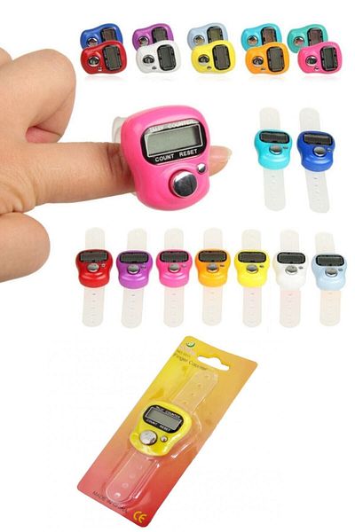 RoseRoi Zikirmatik Digital Finger Ring with Counter 10 Pieces