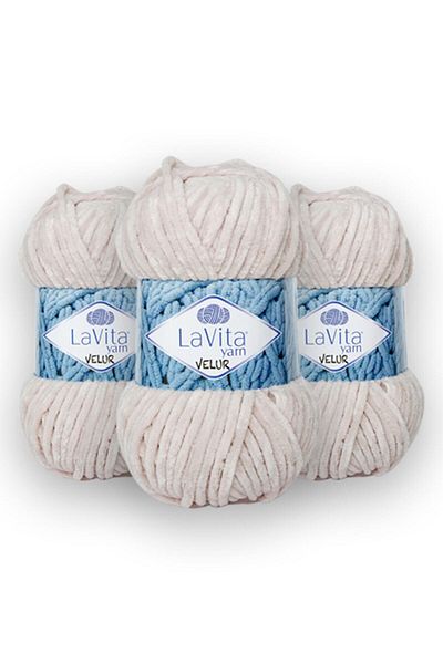 LaVita Yarn Velur Baby 3 Pack Amigurumi Πλεκτό Χέρι Σπάνιο Taka Yarn (4140-ροζ σκόνη)