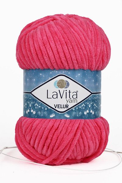 LaVita Yarn Velur Baby Velvet Yarn Amigurumi Πλεκτό Χέρι Σπάνιο Taka Yarn (4148-ΡΟΖ)