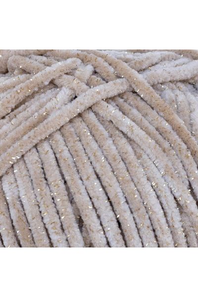 LaVita Yarn Velurex Baby Glitter Velvet Amigurumi Πλεκτό Χέρι Σπάνιο Taka Yarn (7119-SAND)