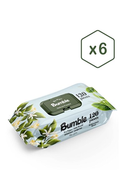 Bumble نسيم البحر الأبيض المتوسط مناديل مبللة 120 ورقة 6 عبوات