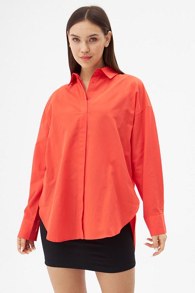 Laluvia Rotes Langarmhemd