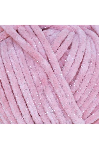 LaVita Yarn Velurex Baby Glitter Velvet Amigurumi Hand Knitting Yarn Taka Yarn (4105-PUDRA)