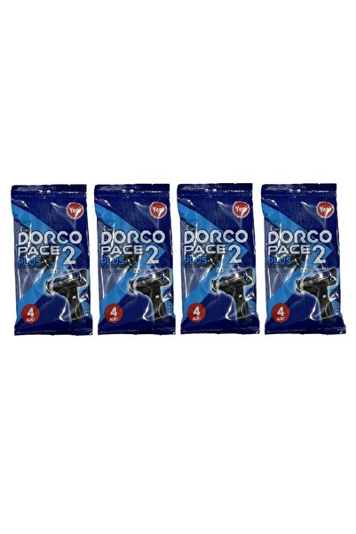 Dorco Lamă de ras Pace 2 Plus, pachet de 4 pungi x 4 pachete