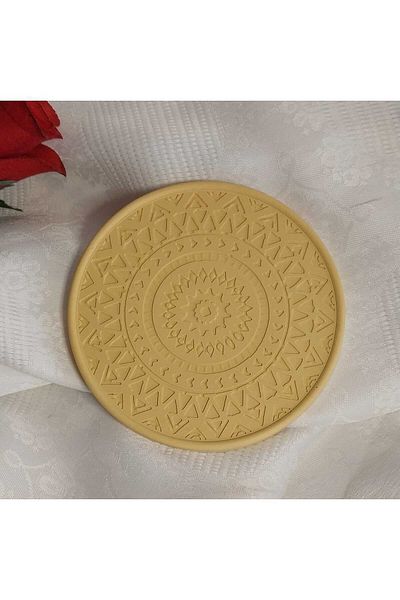 KARRA Concrete Ethnic Coasters 2 Pieces