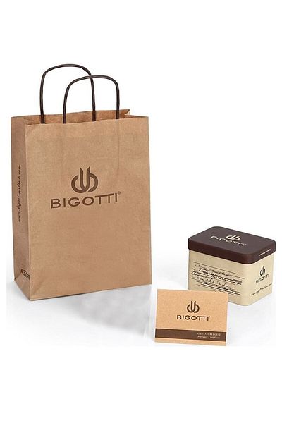 Bigotti Women's Wristwatch 3 Atm Waterproof Rose Gold Full Steel Bracelet Gift Elg926