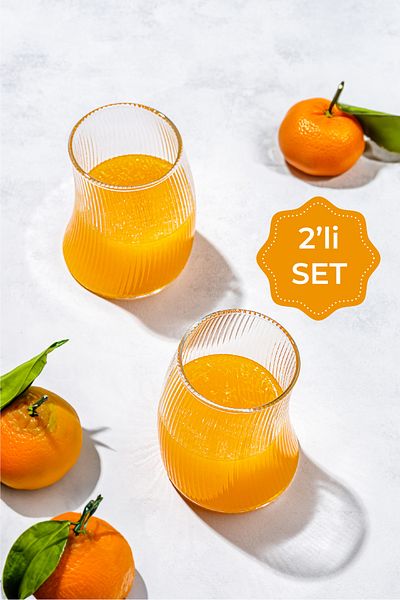 Vienev 2 Pack Flexy Coffee, Cocktail, Juice Glasses 339