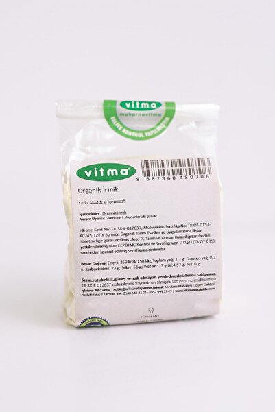 Vitma Organik Bebek İrmik 250gr