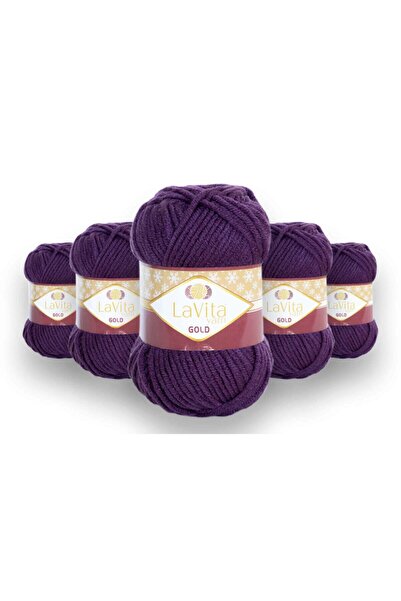 LaVita Yarn Золотий 5-пакетний набір товстої зимової пряжі для ручного в'язан...