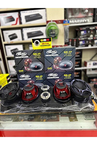 Boschman 4 ADET OVAL MİDRANGE 900 WAT 150 RMS 2 ADET DOM TWETER ÜNİVERSAL PANDİZOT DAHİL