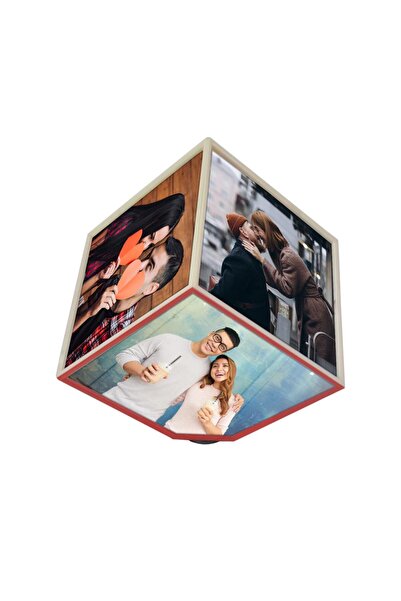 Nobbystar Büyük Boy Hareketli Dönen Küp Hediye Fotoğraf Çerçevesi 16x16cm