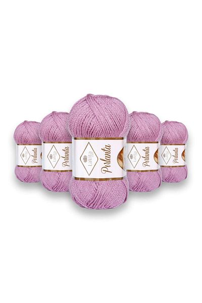LaVita Yarn Πέτρες Διαμαντιών 5 Πακέτο Amigurumi Χειροποίητης Κλωστής Taka Yarn (λιλά-0021)