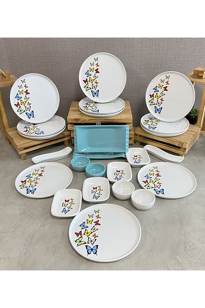 Keramika Team Breakfast Nordic Dance Of Butterfly Turquoise